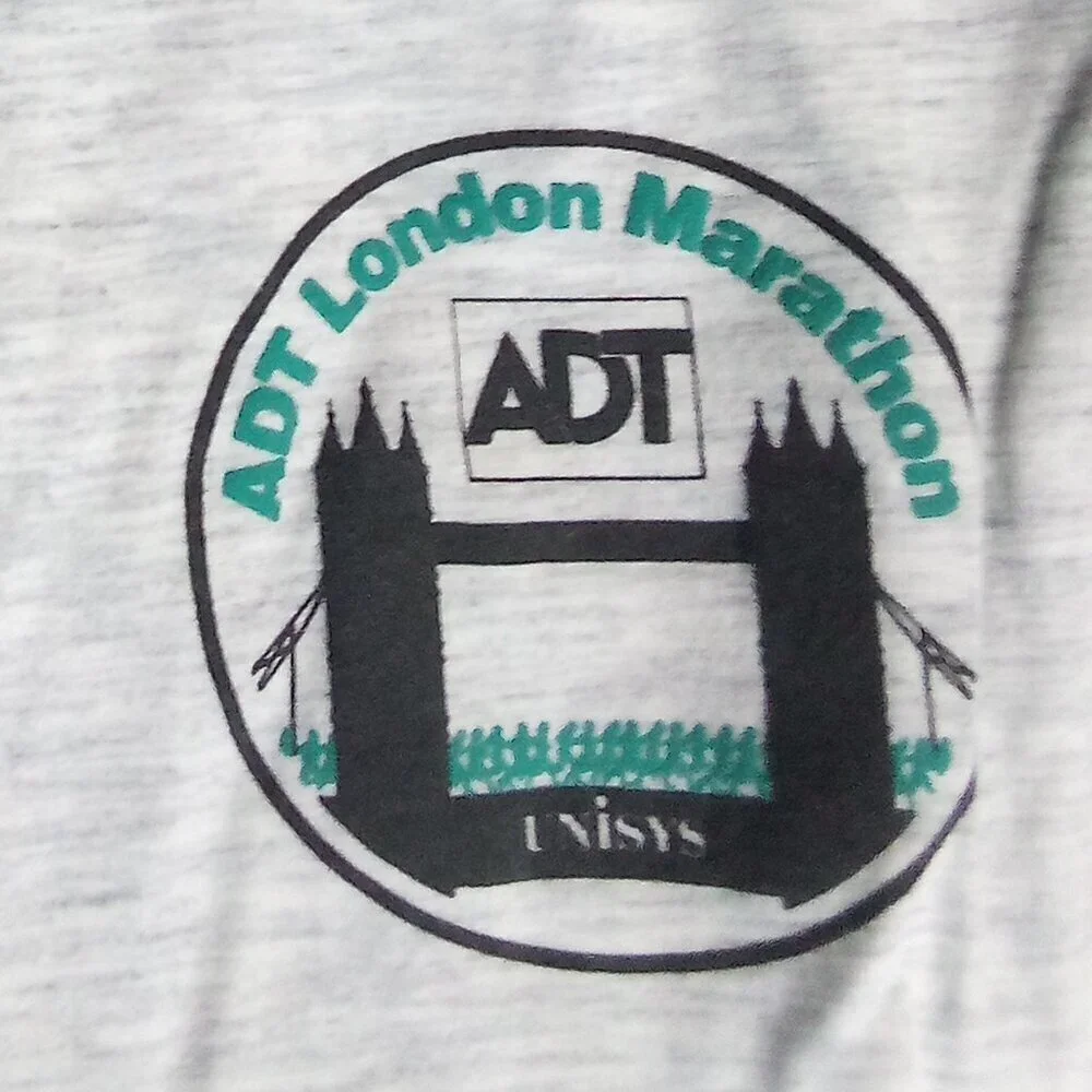Vintage ADT London Marathon Offical Adidas Supplier T-Shirt